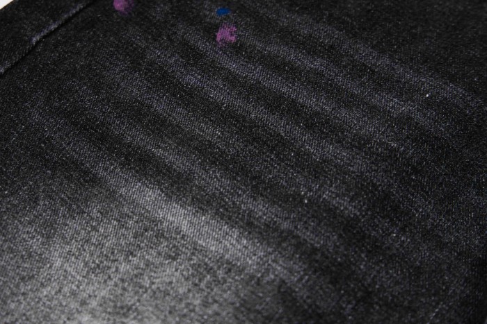 GaIIery Dept. Paint Splatter Brush Stroke Washed Spray Print Slim Denim Jeans 29510769