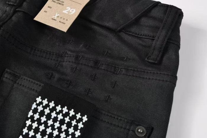 Ksubi 1:1 quality version Coated MMXX Embroidery Bandana Print Leather Patch Slim Fit Jeans 29510823