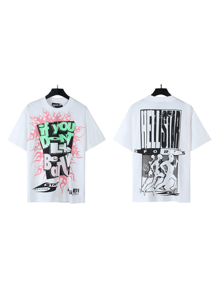 [50% Off]Hellstar Studio Dynamic Letter Print Tee 28296384