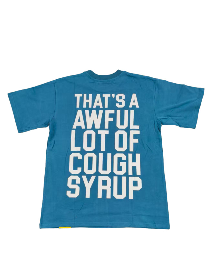 [50% Off]Cough Syrup Blue classic Print Tee 28310677