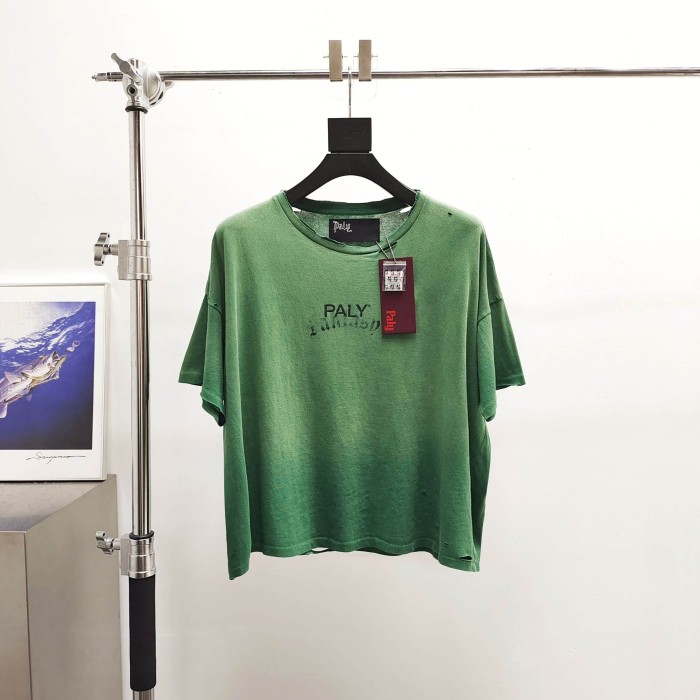 Paly Hollywood [Big & Tall for weights up to 220 lbs]1:1 quality version PH Logo Washed Gradient Green Tee 29510849