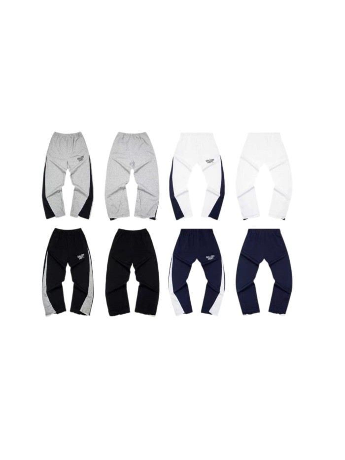 GaIIery Dept. Side Color Block Letter Print Raw Hem Straight Leg Track Pants 4 colors 29510761