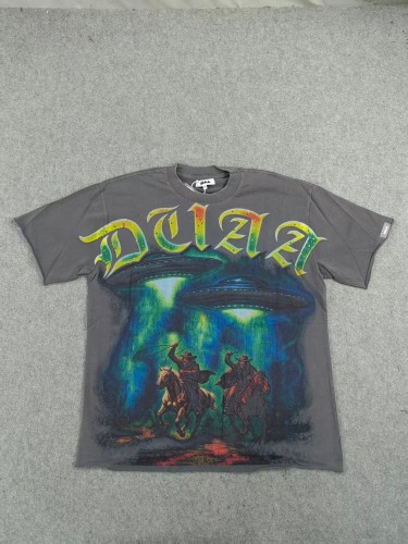 Duaa UFO Cowboy Rhinestone Print Washed Tee 28930931