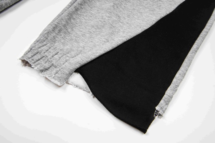 GaIIery Dept. Side Color Block Letter Print Raw Hem Straight Leg Track Pants 4 colors 29510761