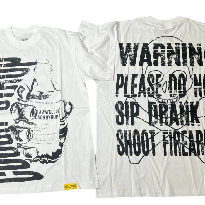 [50% Off]Cough Syrup Cartoon Graffiti Alphabet Portrait Printed Tee 8 colors 28270666