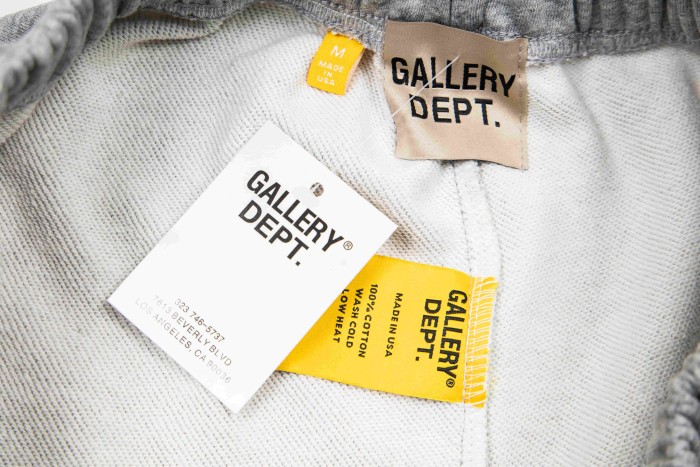 GaIIery Dept. Side Color Block Letter Print Raw Hem Straight Leg Track Pants 4 colors 29510761