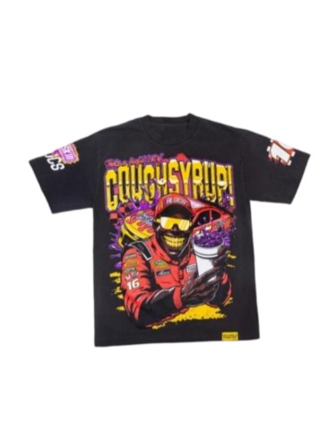 [50% Off]Cough Syrup Racing Spray Paint Portrait Print Tee 2 colors 28302981