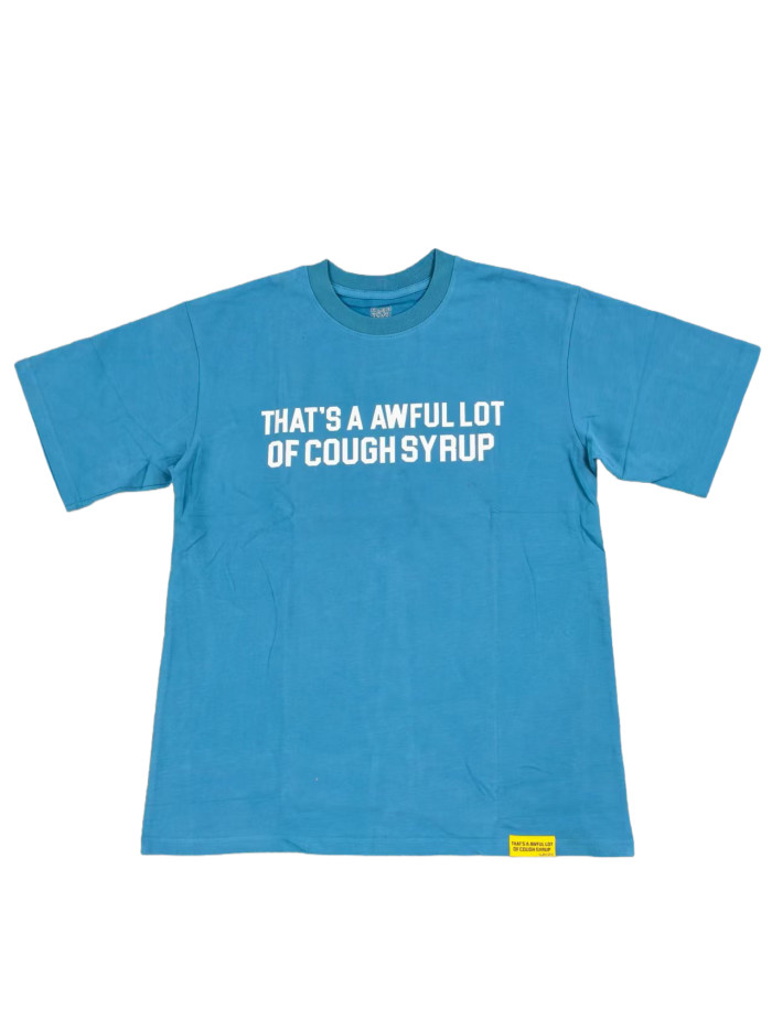 [50% Off]Cough Syrup Blue classic Print Tee 28310677