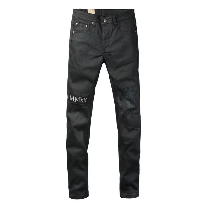 Ksubi 1:1 quality version Coated MMXX Embroidery Bandana Print Leather Patch Slim Fit Jeans 29510823