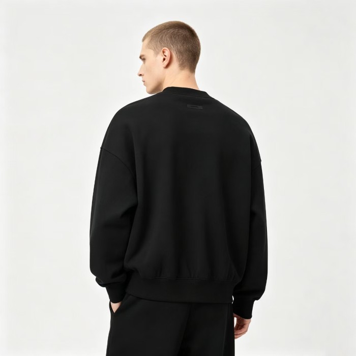 Fear Of God (Essentials) Arched Letter Cursive Script Oversized Crewneck Sweatshirt 3 colors 29520380