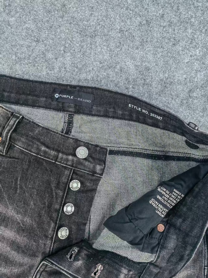 Purple Brand 1:1 quality version Irregular Scratch Wash Jeans 25928609