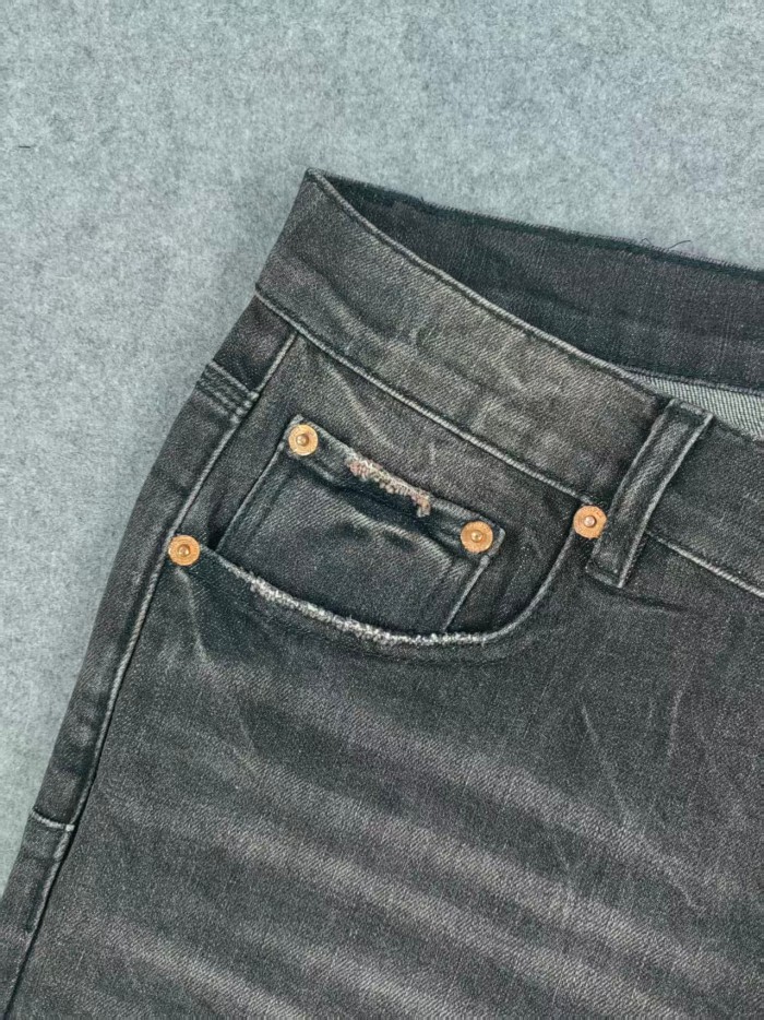 Purple Brand 1:1 quality version Irregular Scratch Wash Jeans 25928609