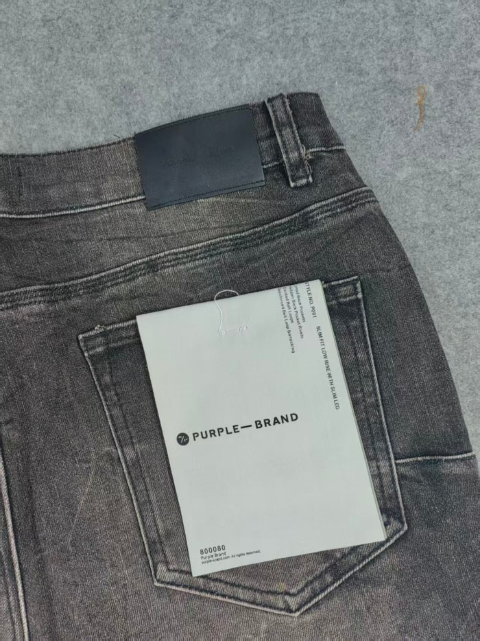 Purple Brand 1:1 quality version Irregular Scratch Wash Jeans 25928609