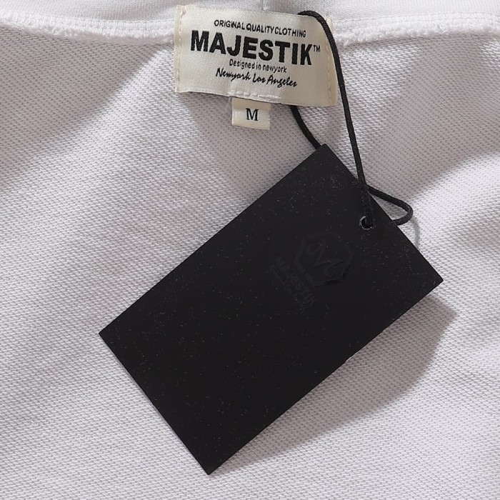 Majestik Washed Rhinestone Gothic Letter Floral Skull Butterfly Print Double Sleeve Flame Hoodie 29520128