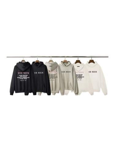Fear Of God (Essentials) Zone Band Co-Branded Sobrock Letter Print Hoodie 3 colors 29520392