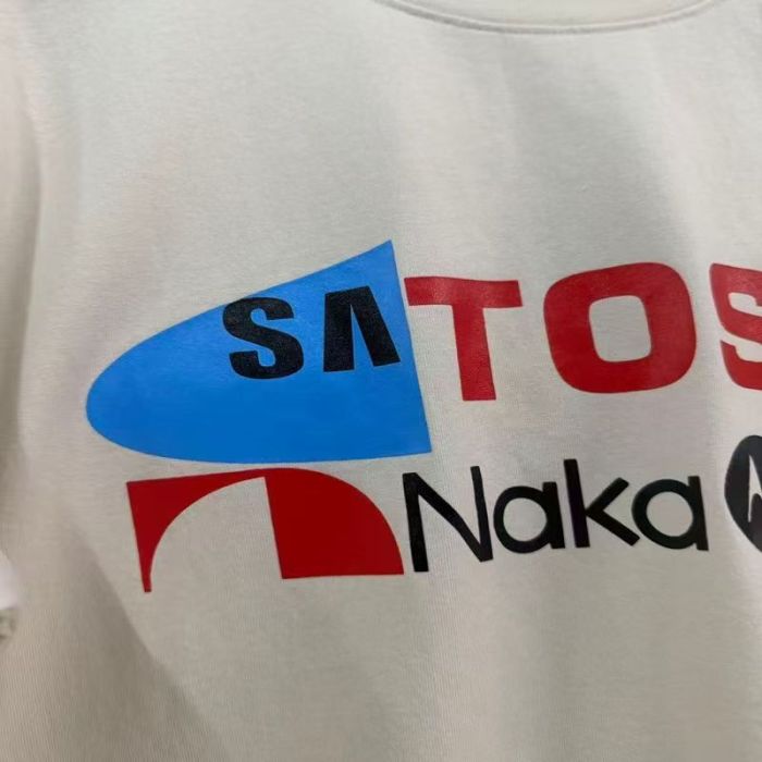 Satoshi Nakamoto Retro Telecom Logo Letter Print Cropped Oversized Washed Tee 2 colors 29523469
