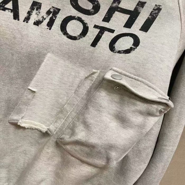 Satoshi Nakamoto Wash Chest Letter Utility Multi Pocket Snap Hood Oversized Hoodie 2 colors 29523459