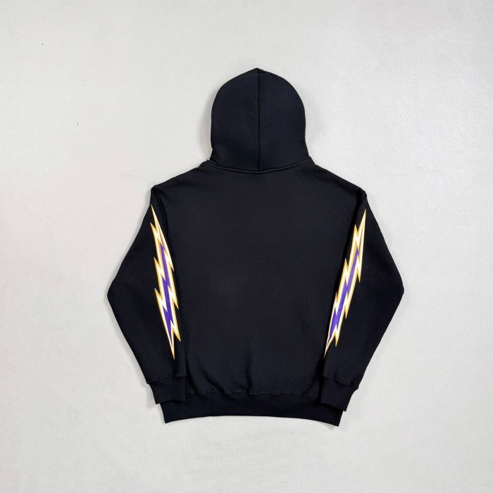 Eric Emanuel 1:1 quality version EE Logo Vertical Lightning Stripe Print Hoodie & Pants Set 2 colors 29523750