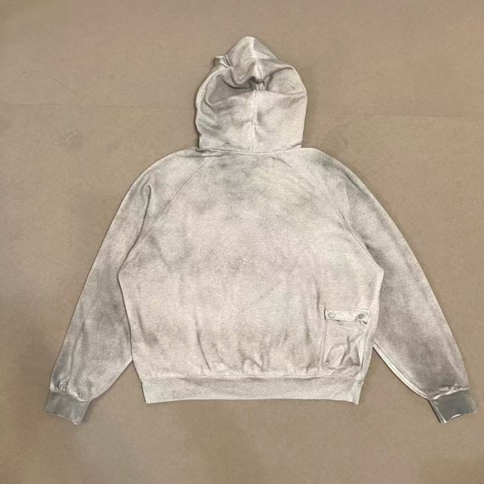 Satoshi Nakamoto Wash Chest Letter Utility Multi Pocket Snap Hood Oversized Hoodie 2 colors 29523459