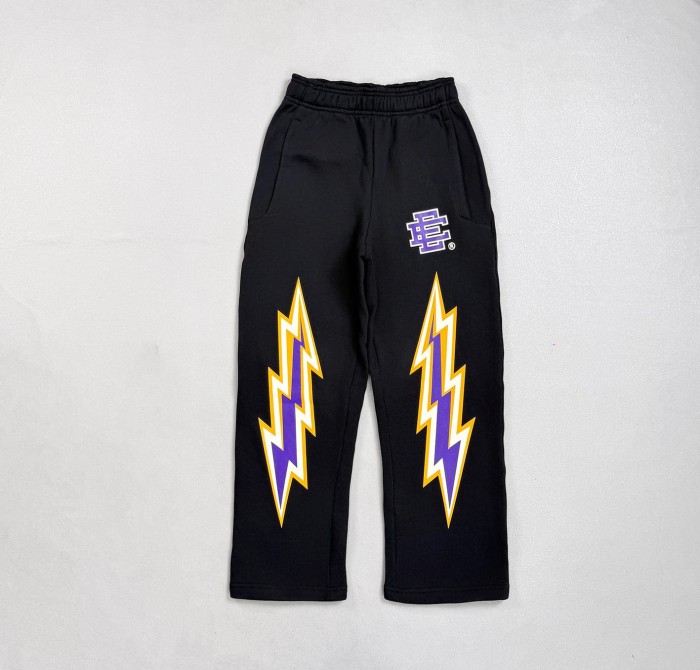 Eric Emanuel 1:1 quality version EE Logo Vertical Lightning Stripe Print Hoodie & Pants Set 2 colors 29523750