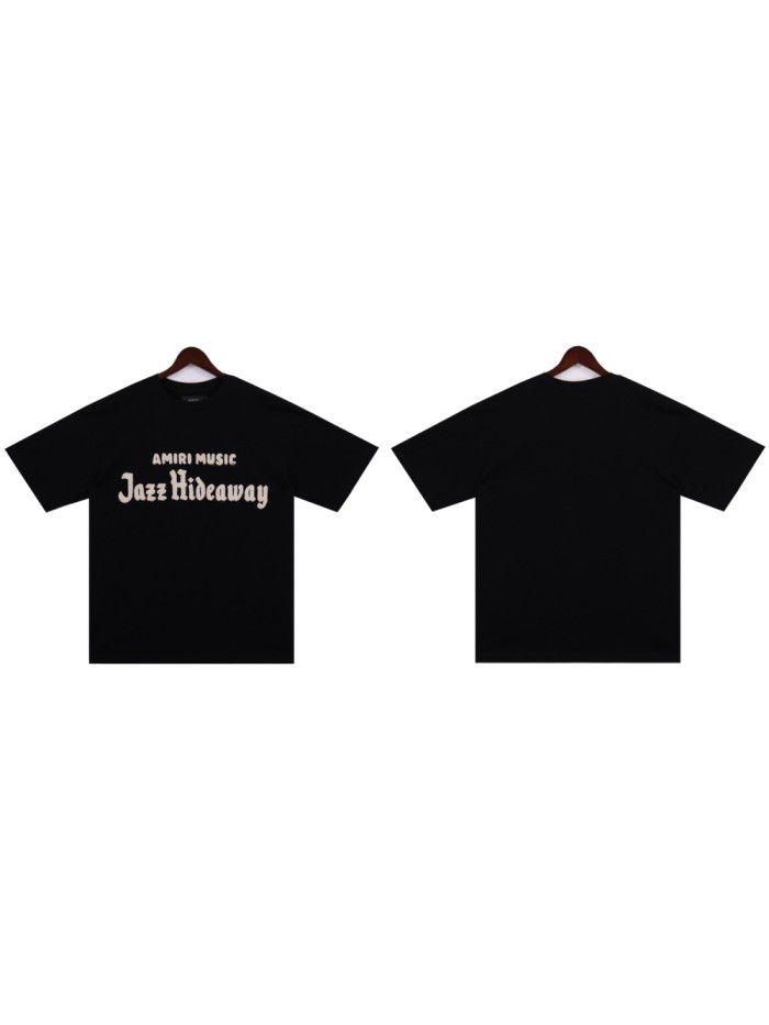 [50% Off]Amiri Embroidered logo letter tee 2 colors 28382258