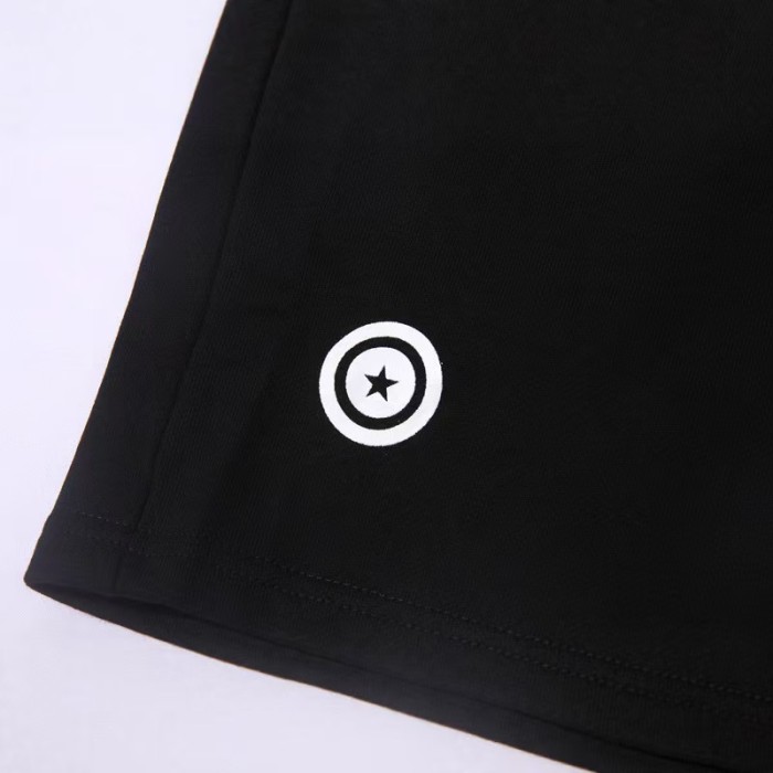 A Bathing Ape Bape Solid Black Shark 3D Print Heavyweight Casual Shorts 29060660