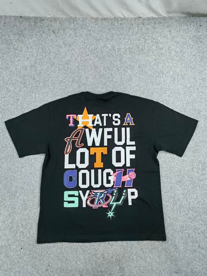 Cartoon Graffiti Alphabet Portrait Printed Tee 8 colors 28270666