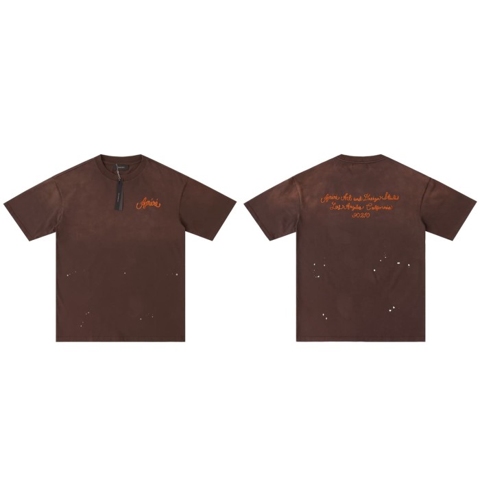 [50% Off]Amiri Simple Logo Printed Washed Version tee 4 colors 28389229