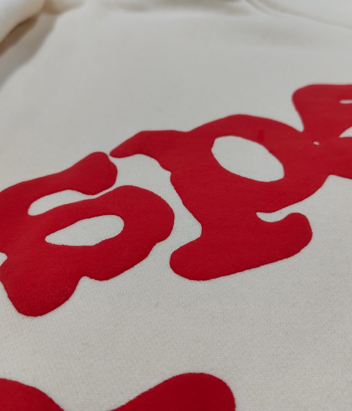 Sp5der All Over Red Sp5der Letter Star Print Oversized Hoodie 29528860