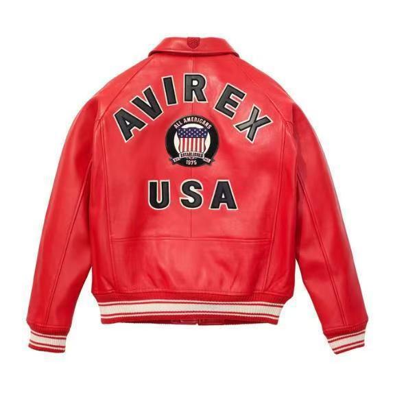 1:1 quality version Shield Patch Letter Turn-Down Collar Sheepskin Baseball Jacket 5 colors 29528714