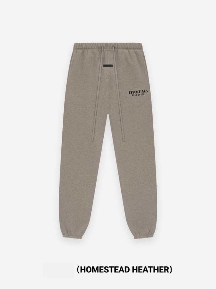 [50% Off]Fear Of God (Essentials) [Big & Tall for weights up to 220 lbs]1:1 quality version ALWAYS ON Classic Zipper Style Back Silicone Letter Hoodie & Sweatpants Set 2 colors 28389990