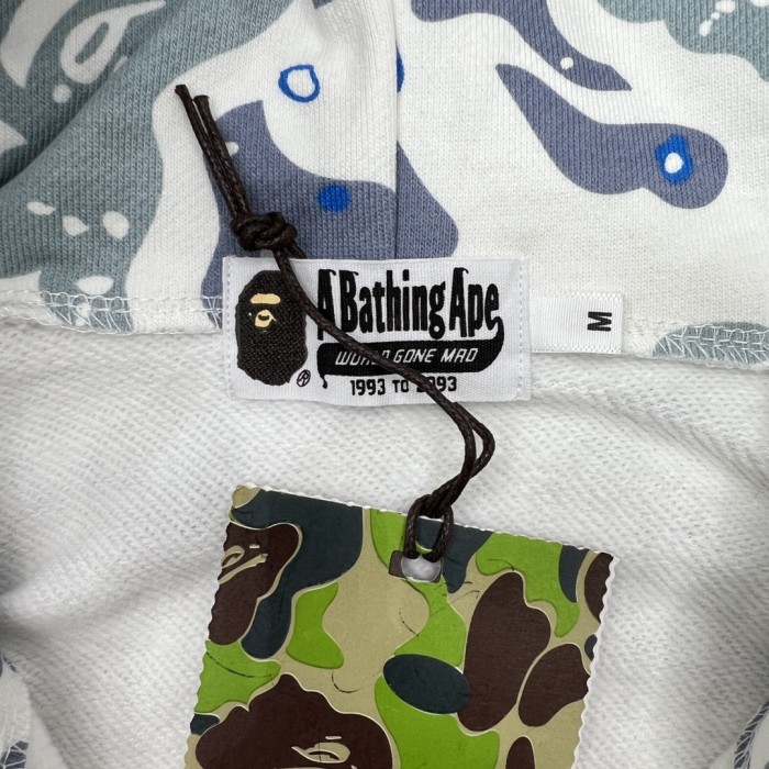 A Bathing Ape Bape 1:1 quality version Star Camouflage Shark Hood Zip Couple Hoodie 2 colors 29530910
