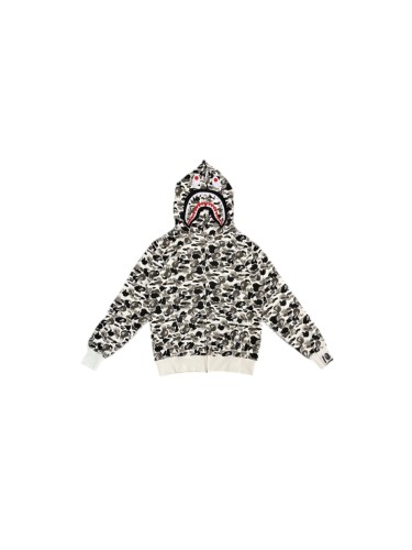 A Bathing Ape Bape 1:1 quality version Ink Wash Camouflage Shark Zip Up Couple Hoodie 29530919