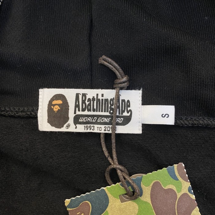 A Bathing Ape Bape 1:1 quality version Shark Spliced Camouflage WGM Logo Zip Couple Hoodie 2 colors 29530948