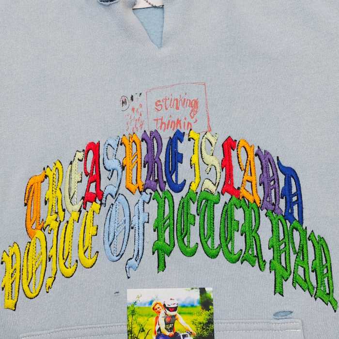 Paly Hollywood [Big & Tall for weights up to 220 lbs] 1:1 quality version Paly Hollywood Light Blue Graphic Hoodie