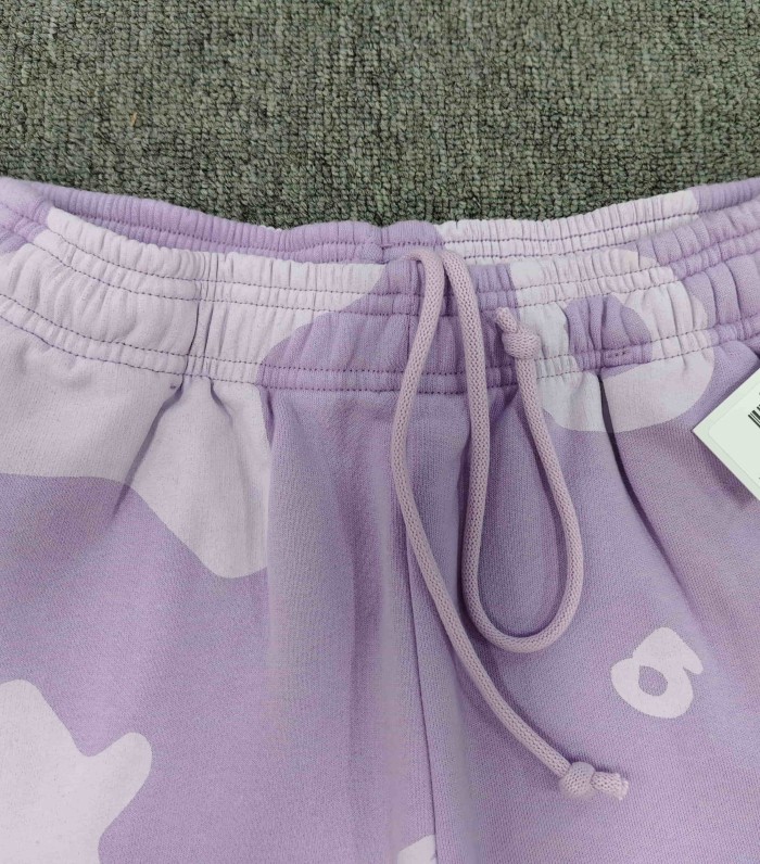 Sp5der Lavender All Over White Sp5der Letter Star Print Oversized Hoodie & Pants Set 29528847