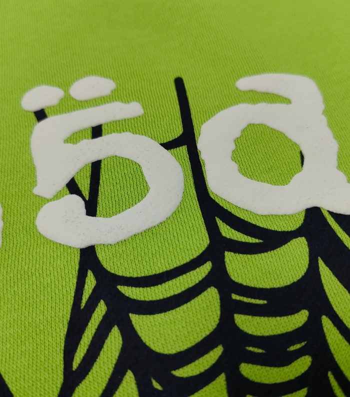 Sp5der Neon Green White Letter Black Blue Gradient Spider Web Print Hoodie 29530611