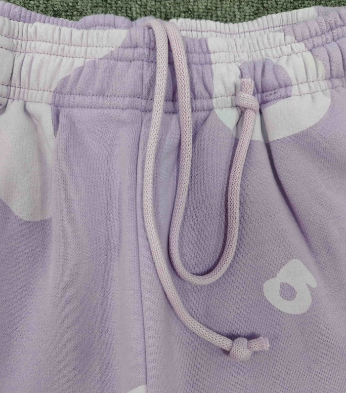 Sp5der Lavender All Over White Sp5der Letter Star Print Oversized Hoodie & Pants Set 29528847
