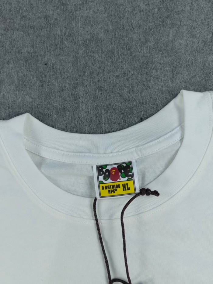 A Bathing Ape Bape Red and green apes letter short sleeve 2 colors 21212919
