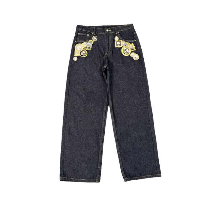 [50% Off]Casablanca Derschutze Embroidered Vintage Jeans 28519276