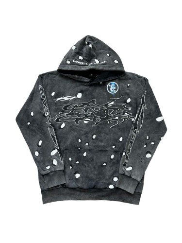 [50% Off]Hellstar Studio Black and white dot printed Washed Version hoodie & pants set 28429767
