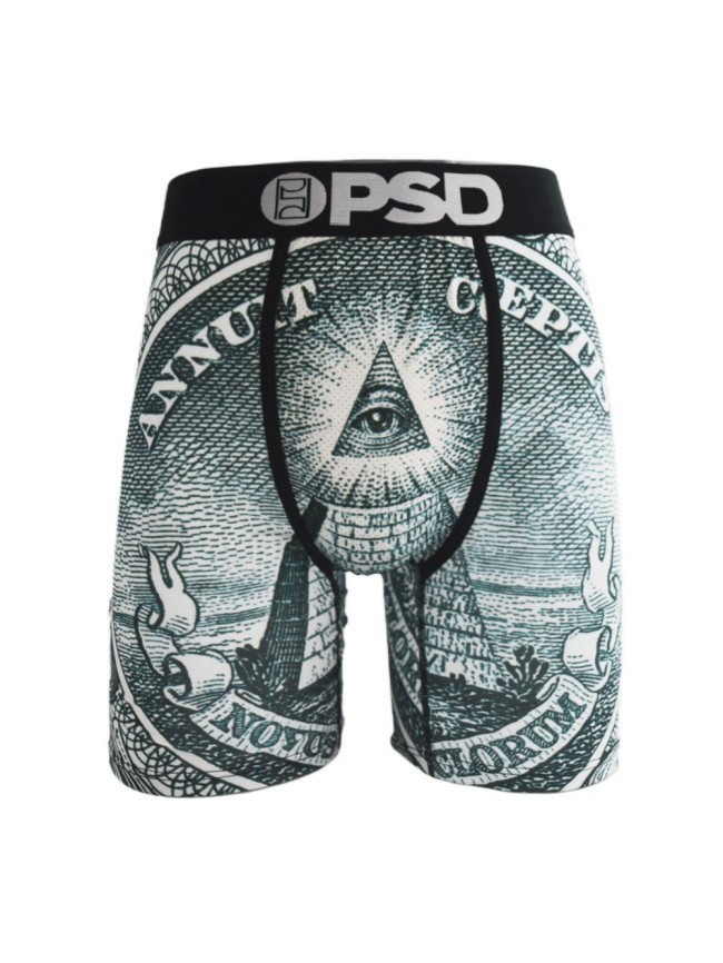 [50% Off]PSD Pyramid Annuit Coeptis Print Boxer Briefs 28629048