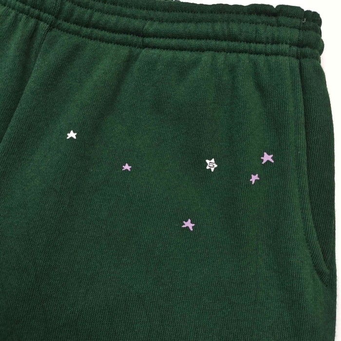 Sp5der [Big & Tall for weights up to 220 lbs]1:1 quality version Purple Spider Web Hat Small Star Hoodie & Pants Set 29533036