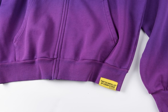 [50% Off]Cough Syrup Cracked Letter Print Washed Version Hoodie & Pants Set 2 colors 28688378
