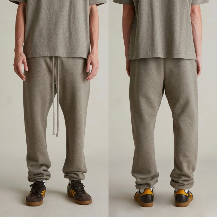 [50% Off]Fear Of God (Essentials) [Big & Tall for weights up to 220 lbs]1:1 quality version 3D Metal Logo Fleece Hoodie & Sweatpants Set 3 colors 28529877