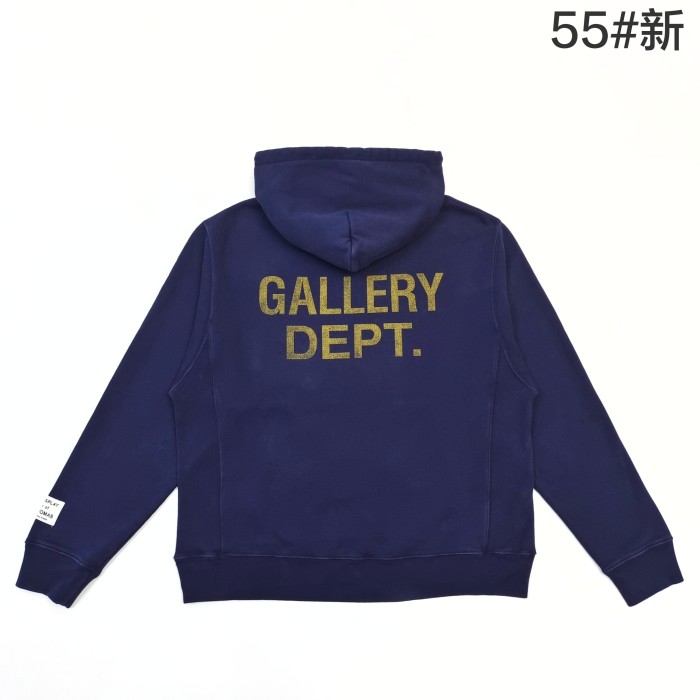 [50% Off]GaIIery Dept. [Big & Tall for weights up to 260 lbs]1:1 quality version Yellow Letter Hand-Painted Hoodie 28675092