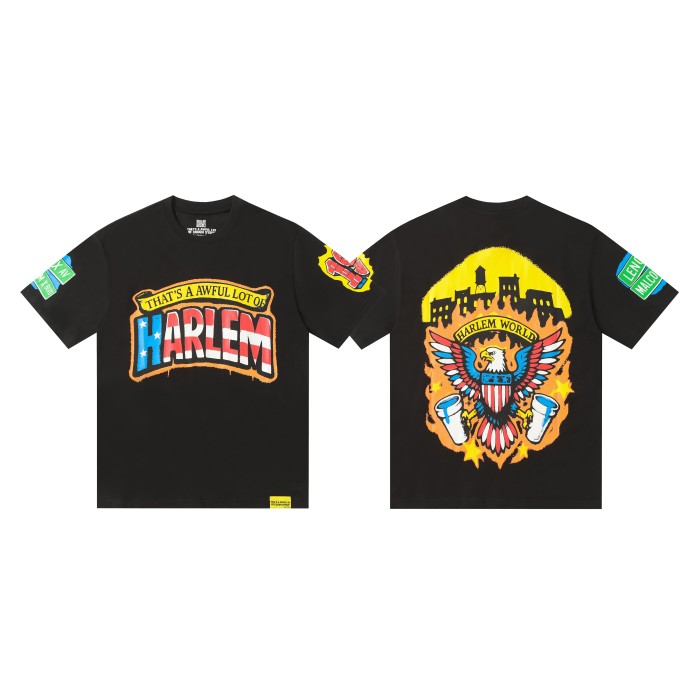 [50% Off]Cough Syrup Star-Spangled Banner Colorway Graffiti Letter Eagle Print Tee 28599023