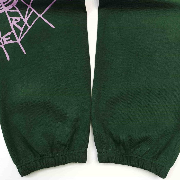 Sp5der [Big & Tall for weights up to 220 lbs]1:1 quality version Purple Spider Web Hat Small Star Hoodie & Pants Set 29533036