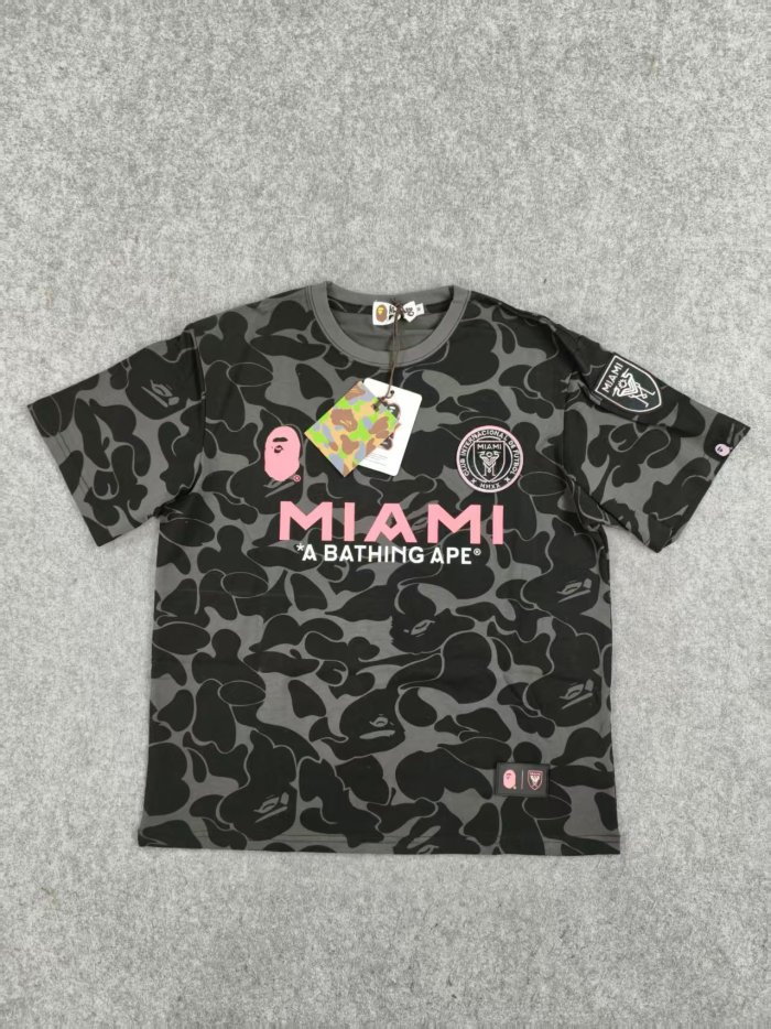 [50% Off]A Bathing Ape Bape Embroidered Badge Digital Print tee 3 colors 28491682