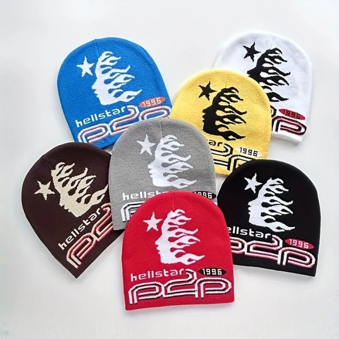 [50% Off]Hellstar Studio P2P Jacquard Logo Beanie 7 colors 28559405